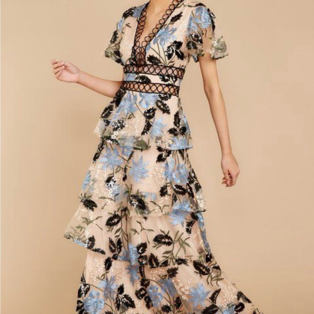 Floral Tiered Maxi Dress